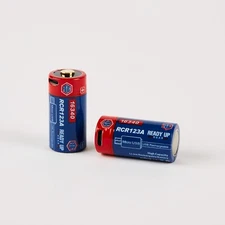 16340 (CR123a) USB Rechargeable Batteries 2pk