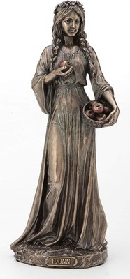 8 1/2'' Idunn Norse Goddess of Spring and Youth Statue Figurine Cold Cast Bronze