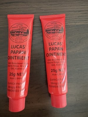 New 2 Pk Lucas Papaw Ointment 25g