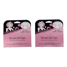 2 Packs Hollywood Fashion Secrets Clear Breast Lift Tape 8 Pairs Total