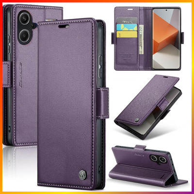 Handyhülle Flip Case PU Leder für Redmi Note 13 Pro Plus 5G mit RFID Blocker