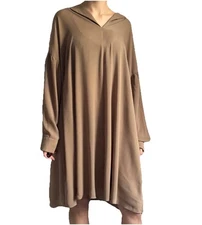 SALLIE SAHNE atelier strehlhof beige/capuccino tunic dress size XL RRP 415€