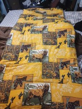 VTG  Sleeping Bag  With Wildlife Elk,bear ,ducks