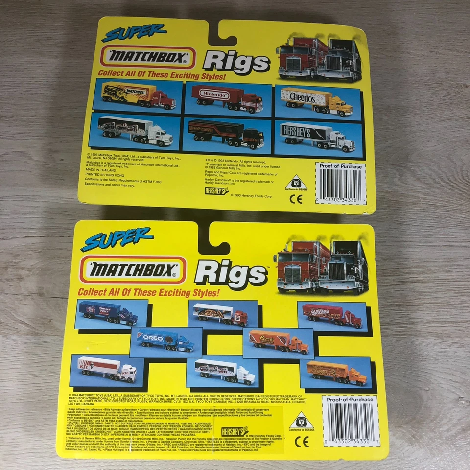 RARE Lot of 12 MATCHBOX SUPER RIGS Semi Trucks Diecast Assorted Advertising NEW! - Image 3 of 4