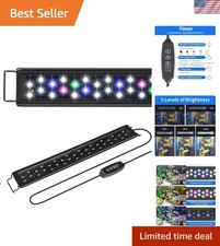 LED Aquarium Light for 30 to 38 Inch Fish Tank, Auto On Off with Timer, Full ...