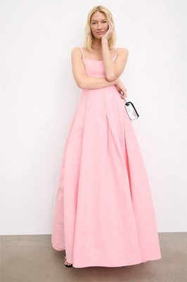 STAUD Joy Maxi Dress Pearl Pink Light Baby Pink Ball Gown- Size 2 | eBay