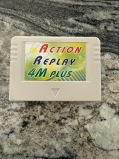 Sega Saturn console Action Replay 4M Plus car...