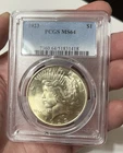1923 Uncirculated Peace Silver Dollar PCGS MS64 Buy Silver Now!
