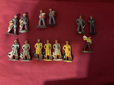Lot A -13 Vintage Barclay Manoil Lead Train Christmas Village Figures