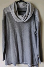 Columbia Womens Cowl Neck Pullover Sweatshirt Gray Long Sleeve Outdoor Size L