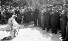 Richard Nixon received by Nicolae Ceau?escu in Romania August 1969 Old Photo