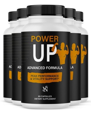 Power Up Mens Health Supplement Peak Perfromance & Vitality Support 300 Capsules