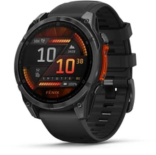 Garmin Fenix 8 47mm AMOLED Slate Gray w/Black Silicone Band Multisport GPS Watch