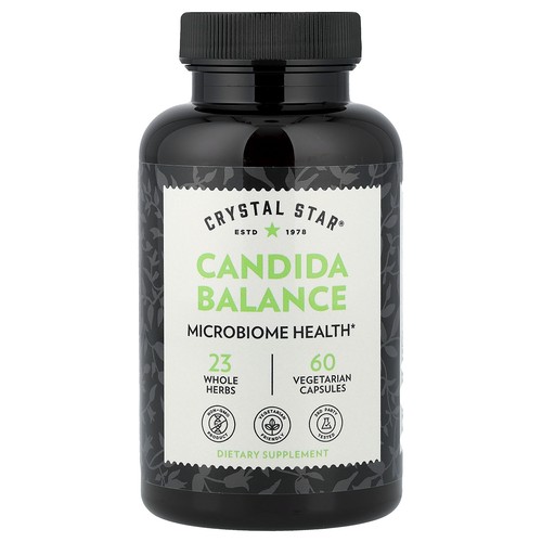 Crystal Star Candida Balance 60 Veggie Caps GMP Quality Assured, Non-GMO, NSF