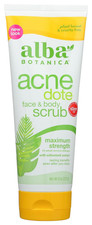 Acnedote Maximum Strength Face  Body Scrub for Acne Treatment, Blackhead Scrub,