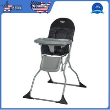 Cosco Kids Simple Fold Portable Baby High Chair Black