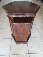 Meuble colonne italienne vintage du XXe siècle table d'appoint de grande qualité