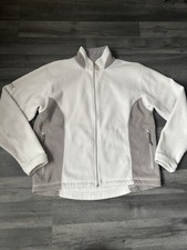 Helly Hanson grey/cream thick fleece jacket size large