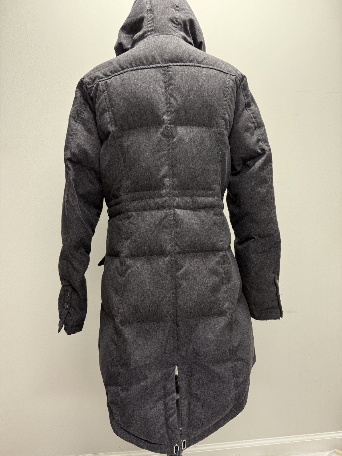 Bomboogie Gray Down Jacket Mid Length Hooded  Coa… - image 3