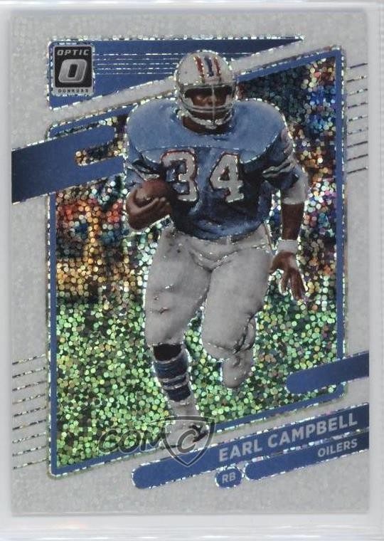 2021 Panini Donruss Optic White Sparkle Prizm Earl Campbell #106 HOF 0u8k