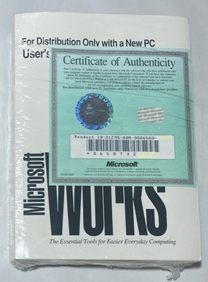 IBM PC DOS and Microsoft Windows & Works User's Guide Books 1995 Factory Sealed