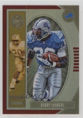 2019 Panini Legacy Legends Premium Edition Ruby Prizm /100 Barry Sanders HOF 4f5