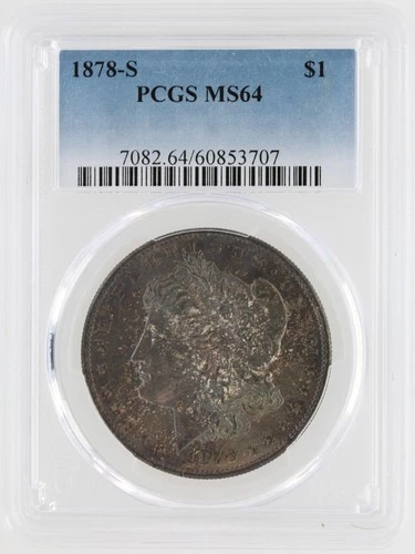 1878-S Morgan Silver Dollar PCGS MS64 S$1 San Francisco Minted No Reserve