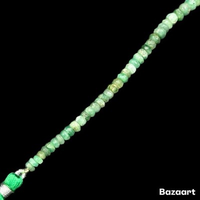 25 kt Smaragd - graduierte facettierte Rondelle (3x2-5x3 mm)
