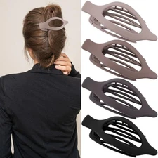 ATODEN Flat Hair Claw Clips for Thick & Thin Hair (Large Alligator Clips)