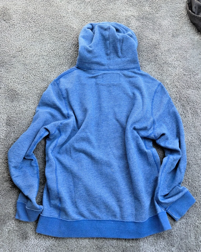 ABERCOMBIE & FITCH Muscle  Herren Jacke Jacke blau Kapuze Gr. XXL - Bild 2 von 2