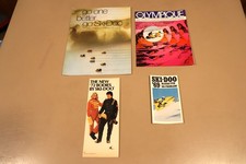 Four Brand New Ski-Doo Snowmobile Brochures From 1969, 1971 & 1972