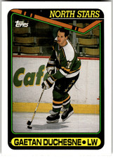 1990-91 Topps #319 GAETAN DUCHESNE Minnesota North Stars NHL Hockey