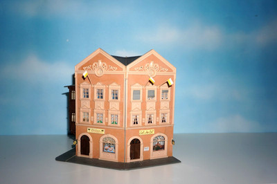 H0 Pola Stadthaus Eckhaus Winkelstadthaus im Rokokostil Bäckerei Schmitt gebaut