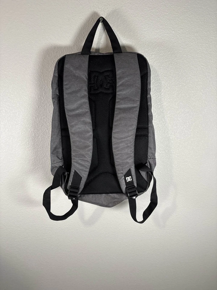 DC Shoes Co EE. UU. Mochila Patinadora Gris Azul Cremallera Bolso Escolar Foto 2 de 4