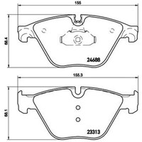 Bremsbelagsatz Brembo P 06 074, Vorne