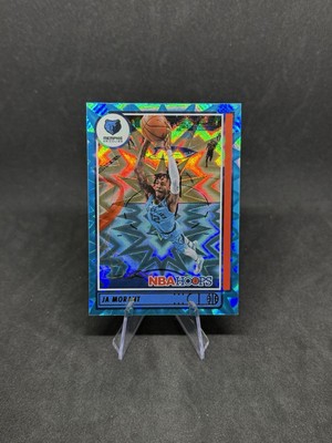 2021-22 Panini NBA Hoops JA MORANT   Teal Blue Explosion #132 Grizzlies