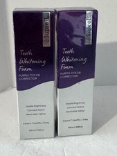 TEETH WHITENING FOAM - PURPLE COLOR CORRECTOR 1.69 oz. EXP 26 TWO BOXES