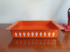 Cathrineholm Lotus Enamel Oven Dish Casserole Roasting Baking Vintage 60s MCM