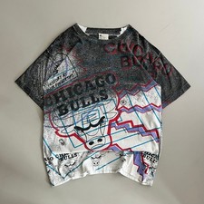 Medium 90s Chicago Bulls AOP T-shirt