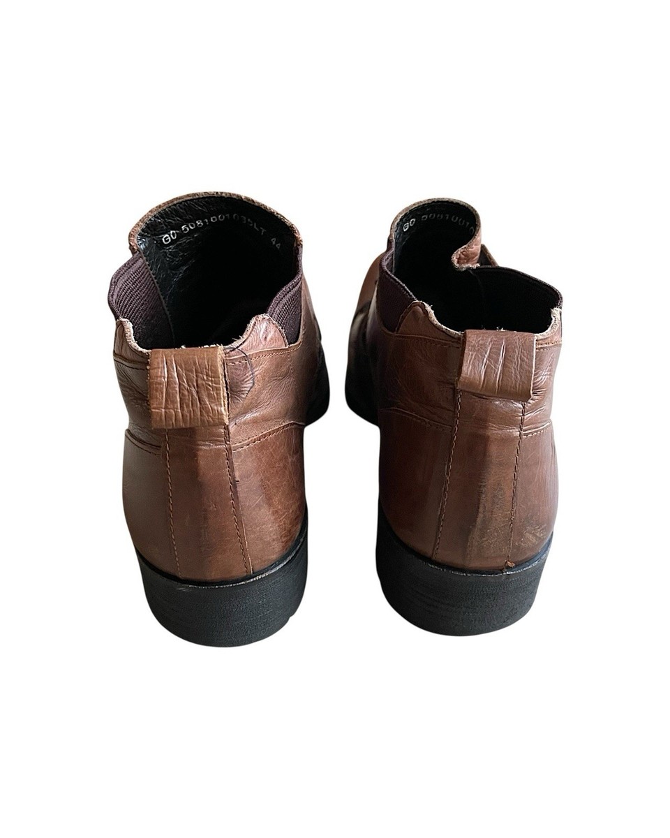 Alfredo Bannister Layered Multi-Lace Leather Derby Boots Size 44