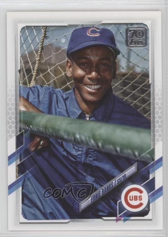 2021 Topps Legend Variation SP Legend Variation Ernie Banks #4 HOF 15dh