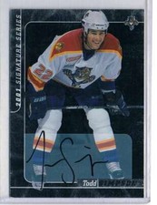 2000-01 Be A Player Signature Series Autographs #183 Todd Simpson NM-MT Auto Pan