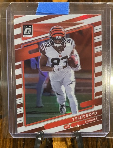 RARE💎Tyler Boyd 2021 Optic Football FREEDOM HOLO SSP - Orange ColorMatch Prizm - Picture 3 of 3