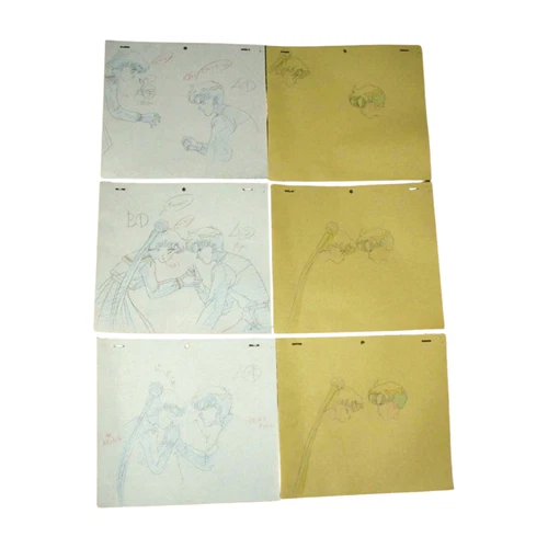 Sailor Moon Animation Keyframe Set Usagi Mamoru Original Vintage Used - Picture 2 of 8