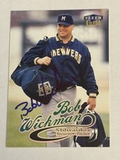 Bob Wickman 1999 Fleer Ultra Authentic Signed Autograph Auto Milwaukee Brewers