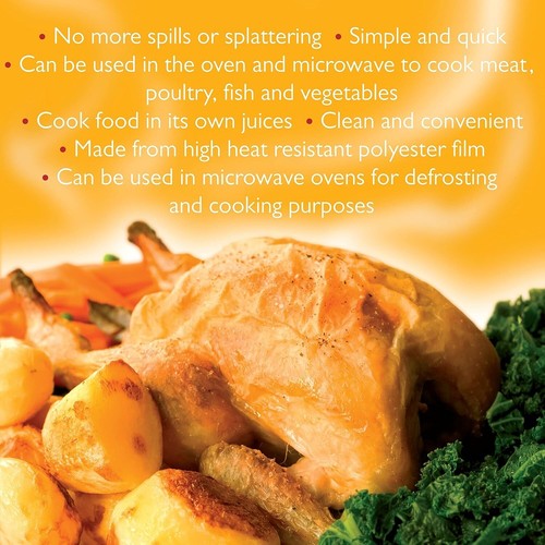 [120 Pcs] Roasting Bags Cooking Poultry Chicken Turkey Meat Ovens & Microwaves - Picture 15 of 15