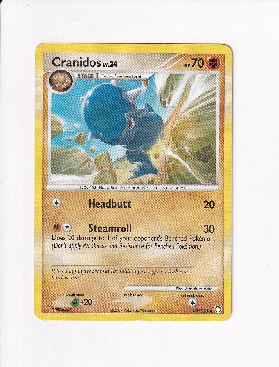 cranidos pokemon card value Cranidos (076/189) [Sword & Shield: Astral Radiance] Moderately Played