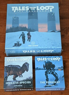 Tales from the Loop Kickstarter Board Game Standard Edition + Both Expansions