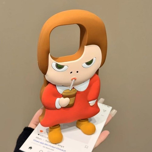 Linda Funda Silicona Dibujos Animados Nara Yoshitomo para iPhone 13 14 15 16 Pro Max - Imagen 2 de 5