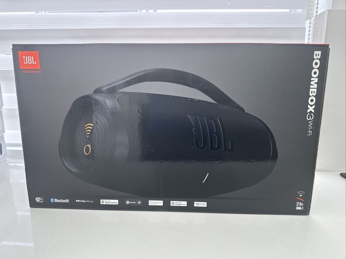 JBL Boombox 3 Portable Waterproof Bluetooth Wi-Fi Speaker